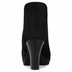 Allegra K Women's Round Toe Block Heels Chelsea Ankle Boots Shoes 42 Allegra K Women's Round Toe Block Heels Chelsea Ankle Boots Shoes