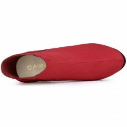 Allegra K Women's Round Toe Block Heels Chelsea Ankle Boots Shoes 36 Allegra K Women's Round Toe Block Heels Chelsea Ankle Boots Shoes