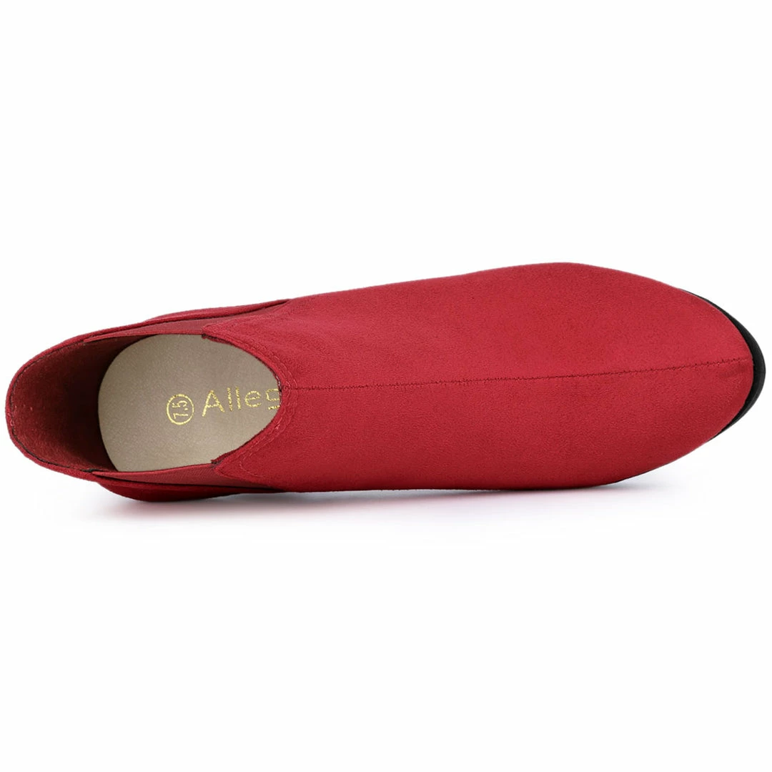 Allegra K Women's Round Toe Block Heels Chelsea Ankle Boots Shoes 15 Allegra K Women's Round Toe Block Heels Chelsea Ankle Boots Shoes