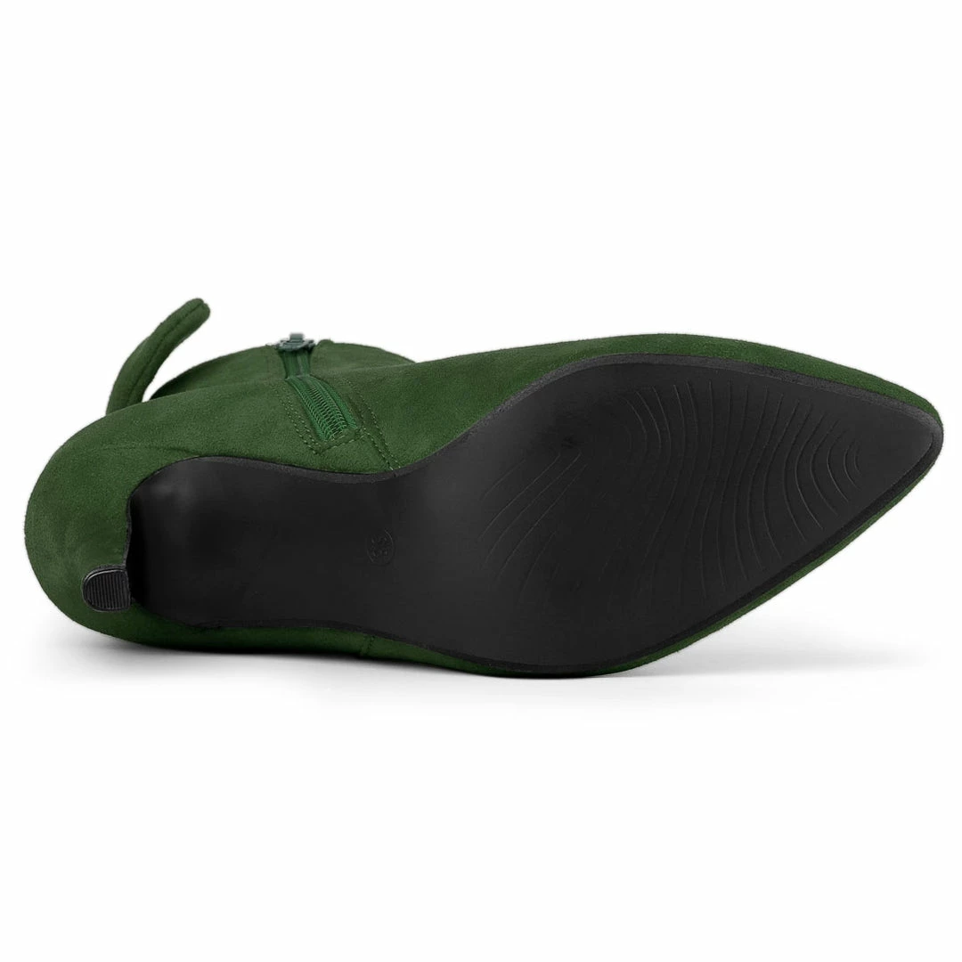 Allegra K Shoes Women's Pointed Toe Stiletto Heel Ankle Boots 16 Allegra K Shoes Women's Pointed Toe Stiletto Heel Ankle Boots