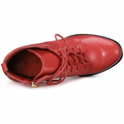 Allegra K Women's Round Toe Chunky Heel Lace Up Platform Boots