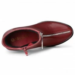 Allegra K Women's Platform Front Zip Chunky Heel Ankle Boots Shoes