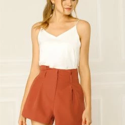 Allegra K Women’s Bow Tie High Waist Short Paper Bag Shorts 86 Allegra K Women’s Bow Tie High Waist Short Paper Bag Shorts