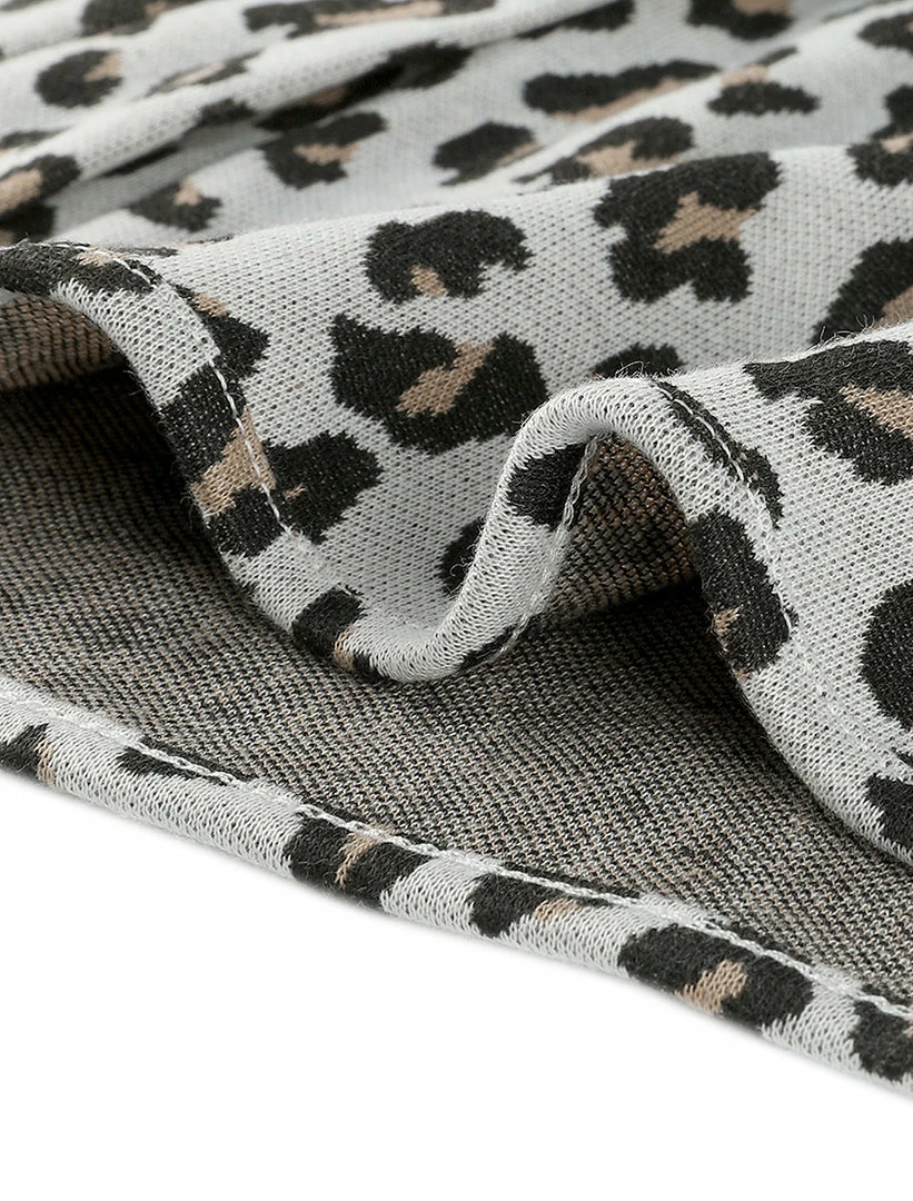 Allegra K Women's Cheetah Print Long Sleeve Open Front Leopard Cardigan 9 Allegra K Women's Cheetah Print Long Sleeve Open Front Leopard Cardigan