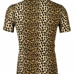 Allegra K Men's Prints Shirts Round Neck Pattern Short Sleeve T Shirt