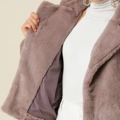 Allegra K Faux Fur Cropped Teddy Jacket Women 87 Allegra K Faux Fur Cropped Teddy Jacket Women