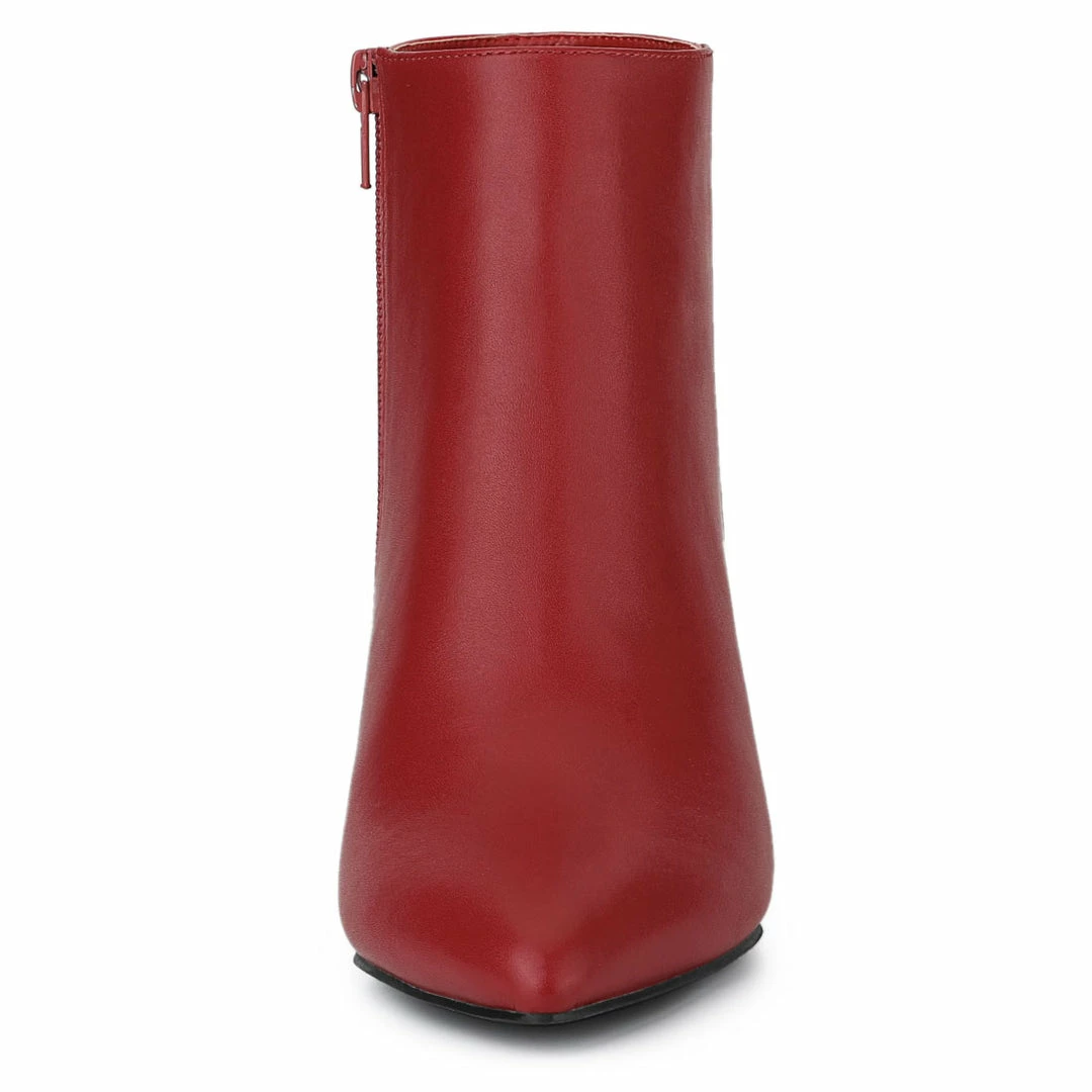 Allegra K Women's Pointed Toe Zipper Stiletto Heel Ankle Boots Shoes 27 Allegra K Women's Pointed Toe Zipper Stiletto Heel Ankle Boots Shoes