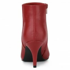Allegra K Women's Pointed Toe Zipper Stiletto Heel Ankle Boots Shoes 63 Allegra K Women's Pointed Toe Zipper Stiletto Heel Ankle Boots Shoes