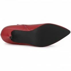 Allegra K Women's Pointed Toe Zipper Stiletto Heel Ankle Boots Shoes 65 Allegra K Women's Pointed Toe Zipper Stiletto Heel Ankle Boots Shoes