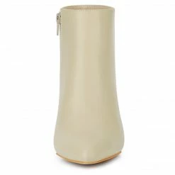 Allegra K Women's Pointed Toe Zipper Stiletto Heel Ankle Boots Shoes 55 Allegra K Women's Pointed Toe Zipper Stiletto Heel Ankle Boots Shoes