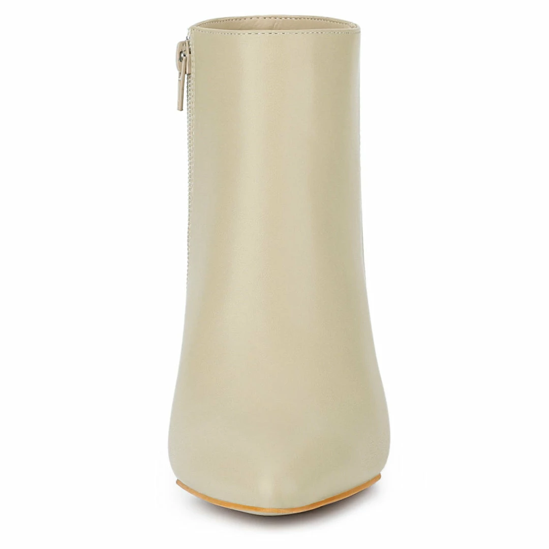 Allegra K Women's Pointed Toe Zipper Stiletto Heel Ankle Boots Shoes 20 Allegra K Women's Pointed Toe Zipper Stiletto Heel Ankle Boots Shoes