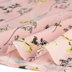 Allegra K Clothing Women Floral Crossover V Neck Petal Sleeves Flowy Dress With Belt