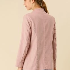 Allegra K Vintage Corduroy Utility Jacket With Belt