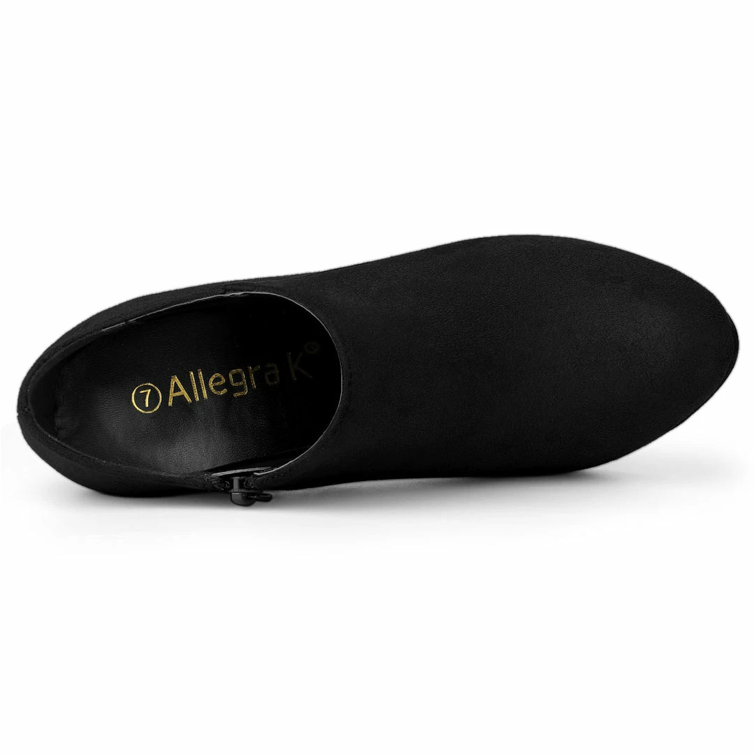 Allegra K Women's Platform Round Toe Chunky Heel Ankle Booties 29 Allegra K Women's Platform Round Toe Chunky Heel Ankle Booties