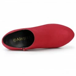 Allegra K Women's Platform Round Toe Chunky Heel Ankle Booties 50 Allegra K Women's Platform Round Toe Chunky Heel Ankle Booties