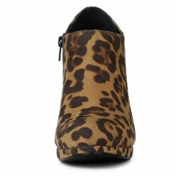 Allegra K Women's Platform Round Toe Chunky Heel Ankle Booties 40 Allegra K Women's Platform Round Toe Chunky Heel Ankle Booties