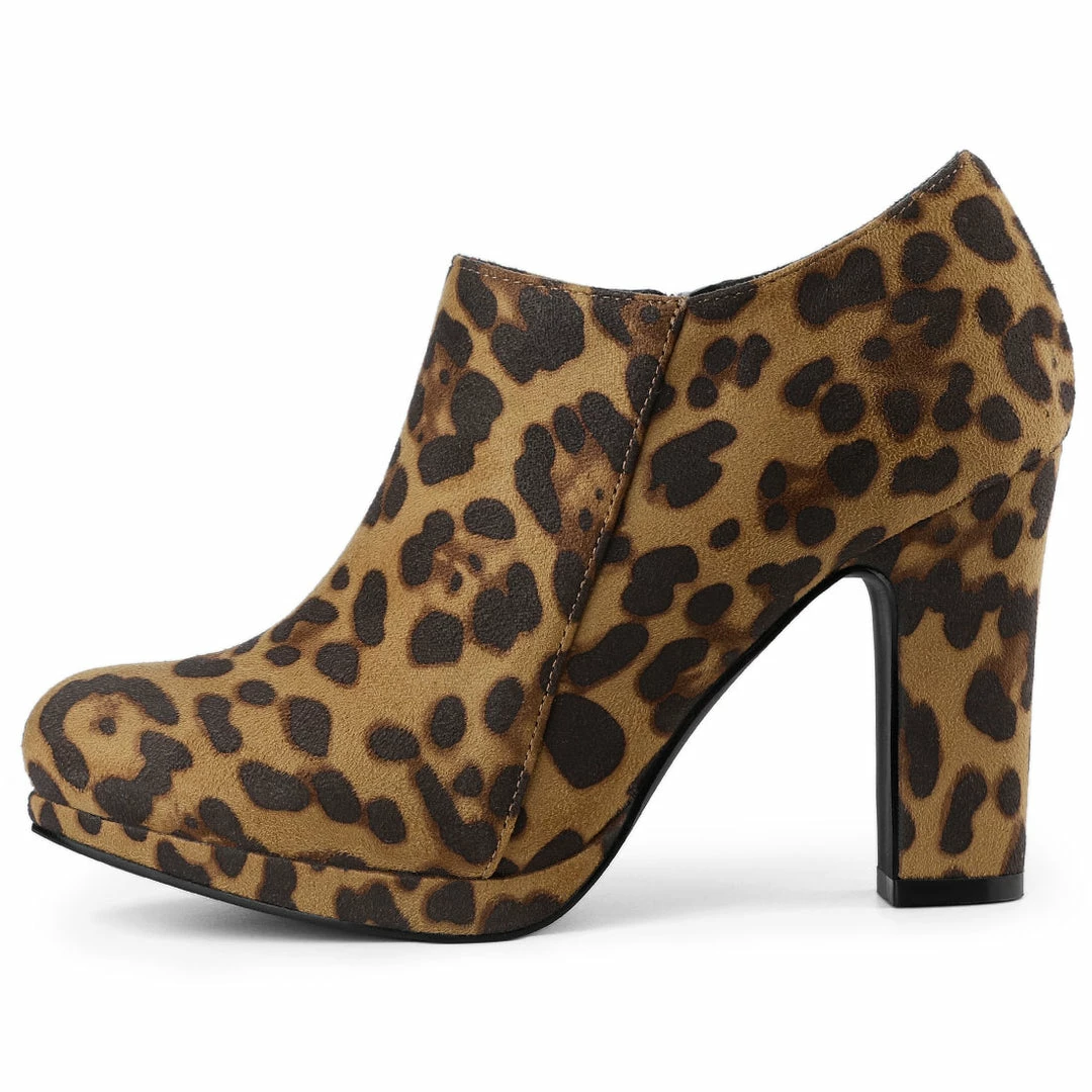 Allegra K Women's Platform Round Toe Chunky Heel Ankle Booties 17 Allegra K Women's Platform Round Toe Chunky Heel Ankle Booties