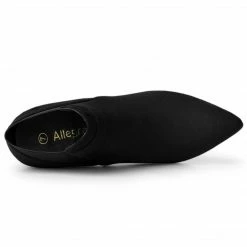 Allegra K Shoes Women's Stiletto Heel Chelsea Ankle Booties