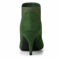 Allegra K Shoes Women's Stiletto Heel Chelsea Ankle Booties