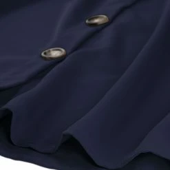 Allegra K Women's Button Front Casual High Waist Belted Midi Flare Skirt