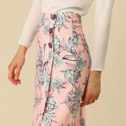 Allegra K High Waisted Floral Skirt 11 Allegra K High Waisted Floral Skirt