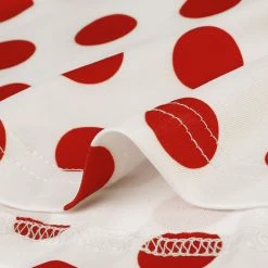 Allegra K V Neck Sleeveless Self Tie Wrap Front Dotted Top