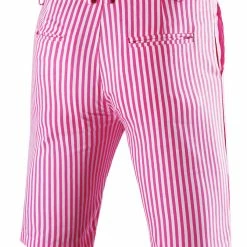 Allegra K Men's Summer Shorts Stripe Slim Fit Flat Front Seersucker Chino Short Pants