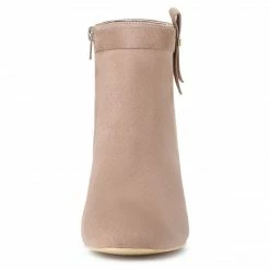 Allegra K Shoes Women's Round Toe Chunky High Heel Ankle Boots 27 Allegra K Shoes Women's Round Toe Chunky High Heel Ankle Boots