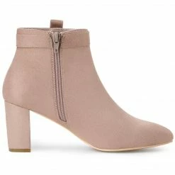 Allegra K Shoes Women's Round Toe Chunky High Heel Ankle Boots 31 Allegra K Shoes Women's Round Toe Chunky High Heel Ankle Boots