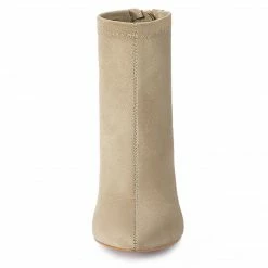 Allegra K Shoes Women's Pointed Toe Zipper Chunky Heels Ankle Boots