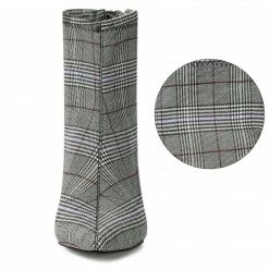 Allegra K Shoes Women's Pointed Toe Zipper Chunky Heels Ankle Boots