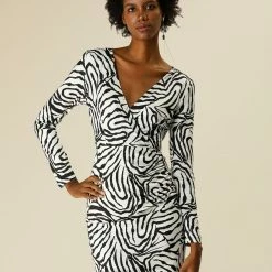 Allegra K Sexy Long Sleeve Stretchy Bodycon Dress