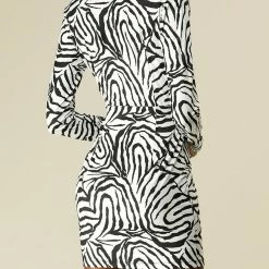 Allegra K Sexy Long Sleeve Stretchy Bodycon Dress