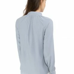 Allegra K Women‘s Bow Tie Neck Long Sleeve Casual Button Decor Shirt 48 Allegra K Women‘s Bow Tie Neck Long Sleeve Casual Button Decor Shirt