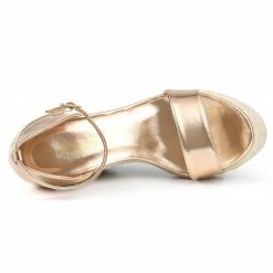 Allegra K Shoes Women's Open Toe Espadrille Wedges Platform Sandals