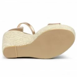 Allegra K Shoes Women's Open Toe Espadrille Wedges Platform Sandals