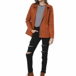 Allegra K Cotton Lightweight Utility Jacket