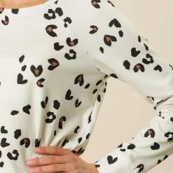 Allegra K Women Animal Leopard Print Long Sleeve Top 27 Allegra K Women Animal Leopard Print Long Sleeve Top