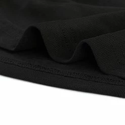 Women Allegra K Ruched Stretchy Blouse Crew Neck Slim Fit Basic Tops