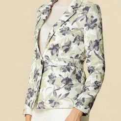 Allegra K Lapel Collar Suit Blazer In Floral Print 12 Allegra K Lapel Collar Suit Blazer In Floral Print