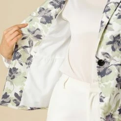 Allegra K Lapel Collar Suit Blazer In Floral Print 15 Allegra K Lapel Collar Suit Blazer In Floral Print
