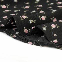 Allegra K Star Print Casual Square Neck Short Sleeve A-Line Dress