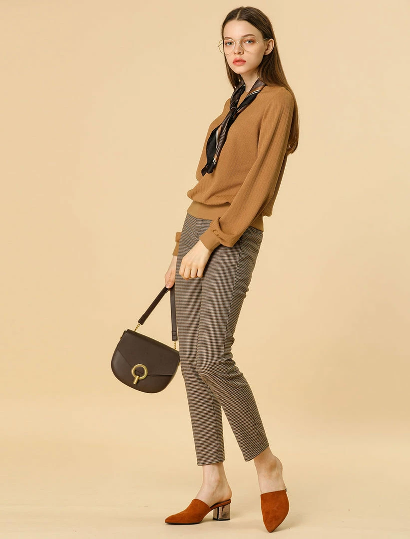 Allegra K Ribbed Pullover Sweater With Lantern Sleeves Women 25 Allegra K Ribbed Pullover Sweater With Lantern Sleeves Women