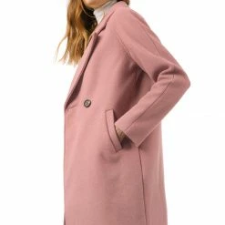 Allegra K Double Breasted Notched Lapel Coat With Raglan Sleeves 128 Allegra K Double Breasted Notched Lapel Coat With Raglan Sleeves