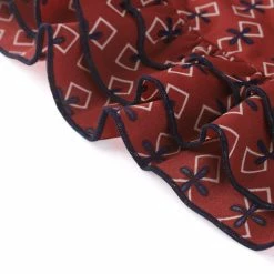 Allegra K Women's Long Sleeve V Neck Ruffle Hem Geometric Motifs Flare Chiffon Dress 39 Allegra K Women's Long Sleeve V Neck Ruffle Hem Geometric Motifs Flare Chiffon Dress