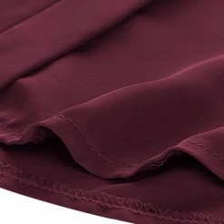 Allegra K V Neck Long Sleeve Work Shirt