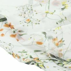 Allegra K Floral Printed Ruffled Tie V Neck Smocked Waist Dress 135 Allegra K Floral Printed Ruffled Tie V Neck Smocked Waist Dress