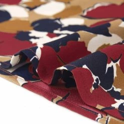 Allegra K Tie V Neck Blouse Long Trumpet Sleeve Floral Shirt Women