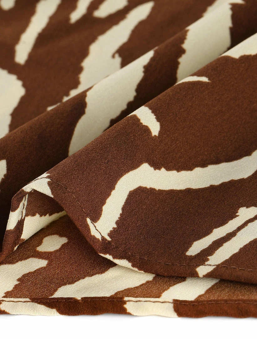 Allegra K Animal Zebra Print Bishop Long Sleeves Loose Tie Neck Blouse Women 9 Allegra K Animal Zebra Print Bishop Long Sleeves Loose Tie Neck Blouse Women