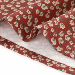 Allegra K Women's Bohemian Floral Long Sleeve Deep V Neck Elastic Waist Back Chiffon Vintage Dress